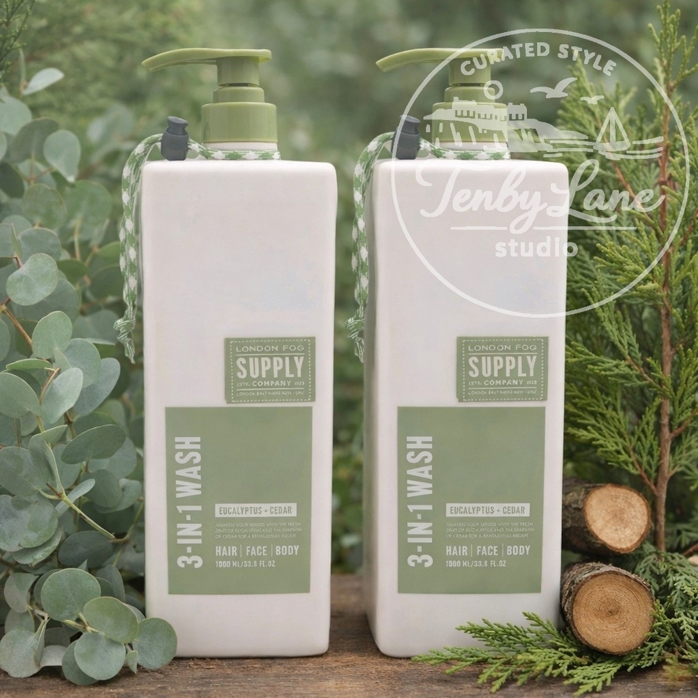London Fog Supply Co‎ 3-in-1 Wash Eucalyptus Cedar 33.8oz 2 Pack